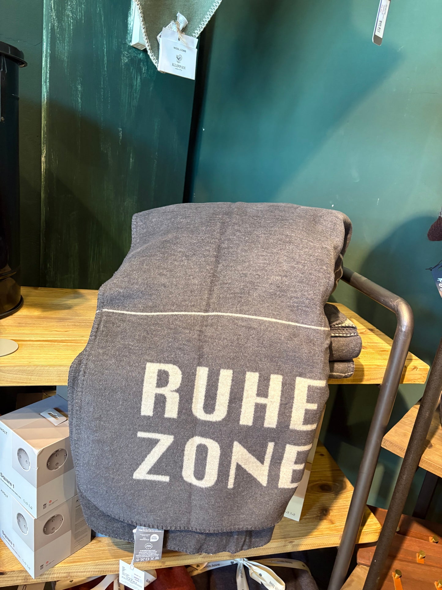 pad Decke Letters Ruhezone Sand Grau (150x200cm)